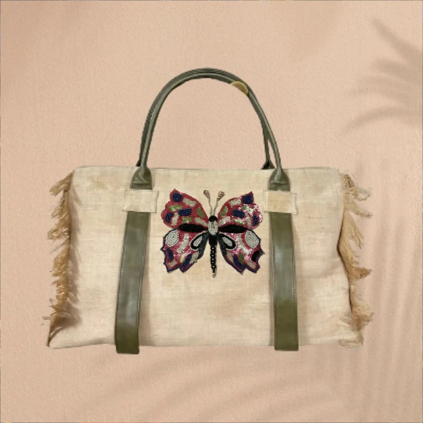 THE OLIVE FRINGE TOTE