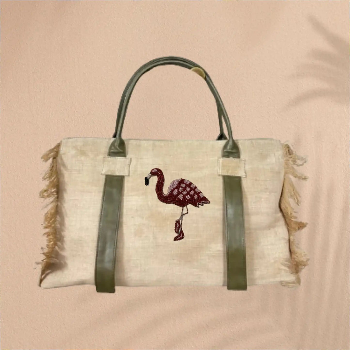THE OLIVE FRINGE TOTE