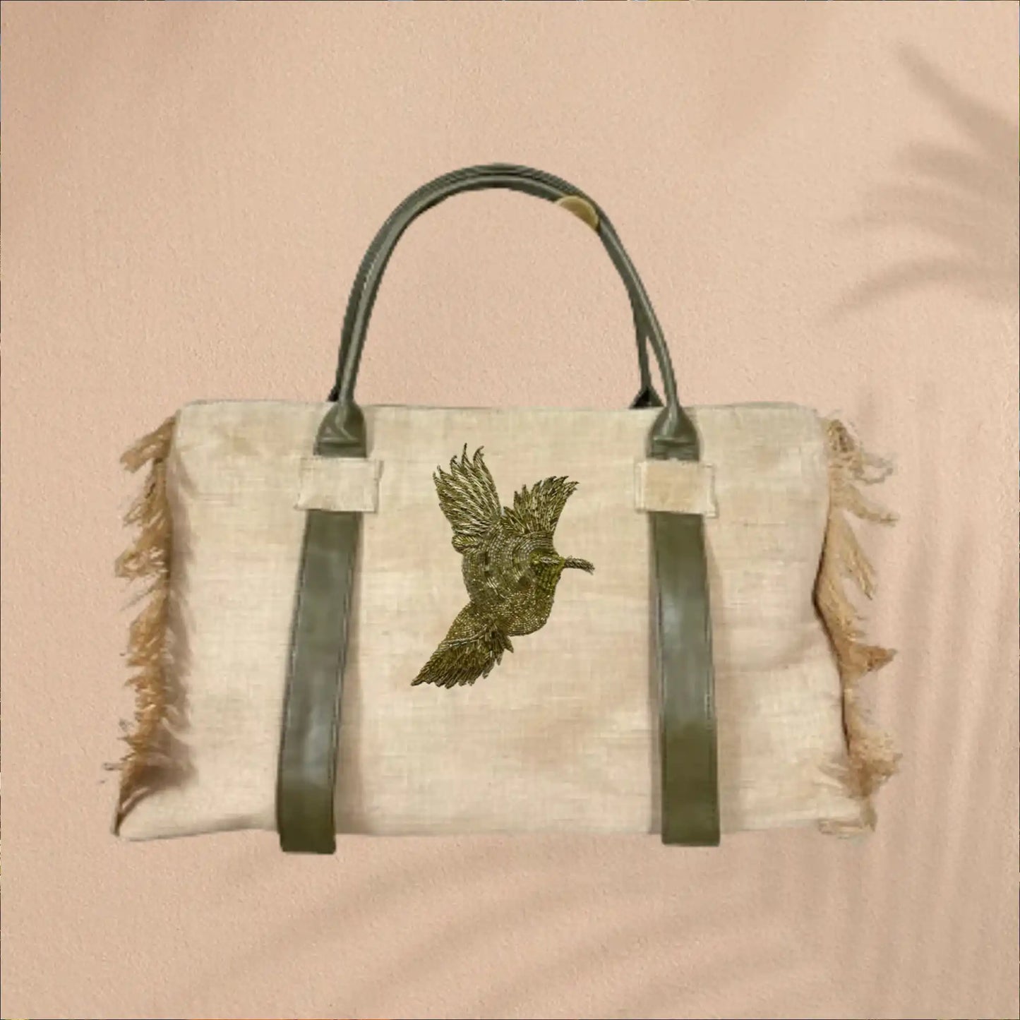 THE OLIVE FRINGE TOTE